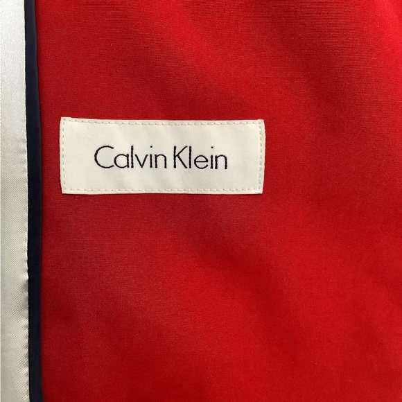 LIKE NEW👠Calvin Klein Red Water Resistant Trench Coat - Picture 14 of 15